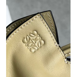 Loewe Flamenco Clutch Bag In Clay Green Calfskin 268