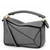 Loewe Puzzle Mini Bag In Asphalt Grey Grained Calfskin 373