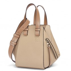 Loewe Compact Hammock Bag in Sand Grained Calfskin 394