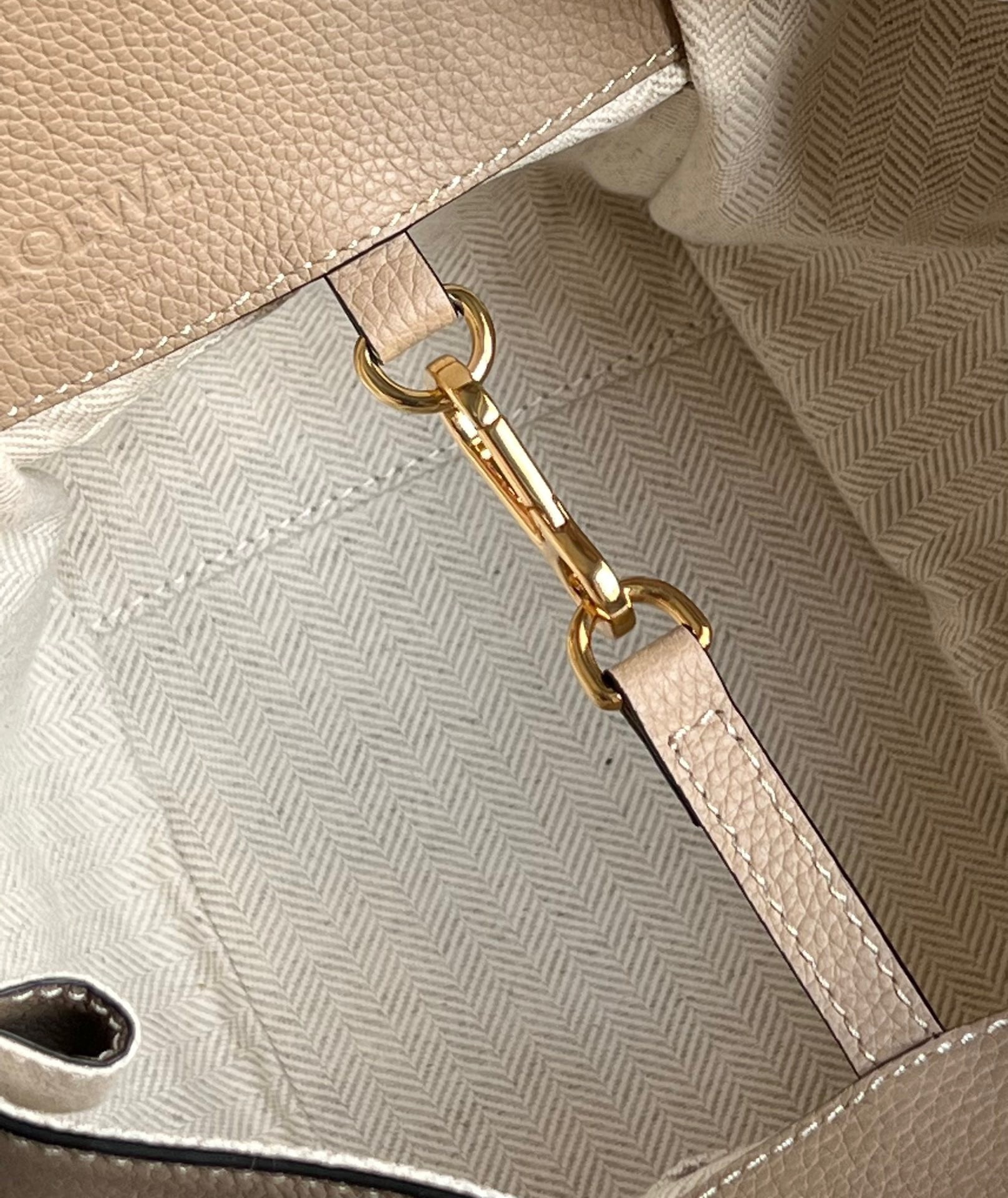 Loewe Compact Hammock Bag in Sand Grained Calfskin 394