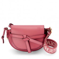 Loewe Mini Gate Dual Bag In Plumrose Calfskin 429