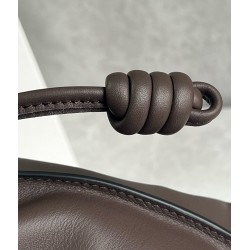 Loewe Flamenco Clutch Bag in Chocolate Nappa Calfskin 548