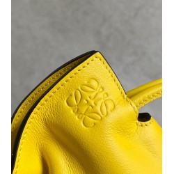 Loewe Flamenco Nano Clutch In Yellow Nappa Leather 607