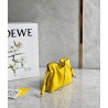 Loewe Flamenco Nano Clutch In Yellow Nappa Leather 607