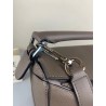 Loewe Small Puzzle Bag In Dark Taupe Grained Calfskin 686