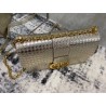 Dior 30 Montaigne Chain Bag In Metallic Gold Calfskin 555