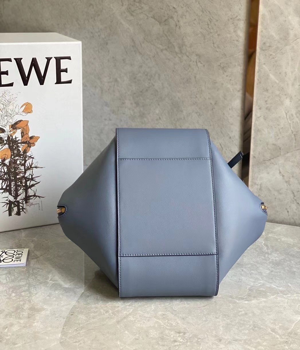 Loewe Hammock Small Bag In Atlantic Blue Calfskin 811