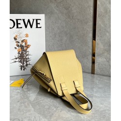 Loewe Compact Hammock Bag in Dark Butter Grained Calfskin  377