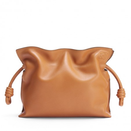 Loewe Flamenco Mini Clutch In Brown Nappa Leather 519