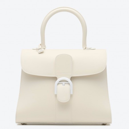 Delvaux Brillant MM Bag in Ivory Box Calf Leather 997