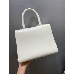 Delvaux Brillant MM Bag in Ivory Box Calf Leather 997