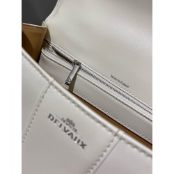 Delvaux Brillant MM Bag in Ivory Box Calf Leather 997