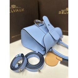 Delvaux Brillant Mini Bag in Azure Box Calf Leather 124