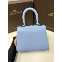 Delvaux Brillant Mini Bag in Azure Box Calf Leather 124