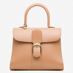 Delvaux Brillant MM Bag in Tender Beige Box Calf Leather 235