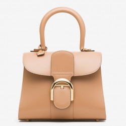 Delvaux Brillant Mini Bag in Tender Beige Box Calf Leather 274