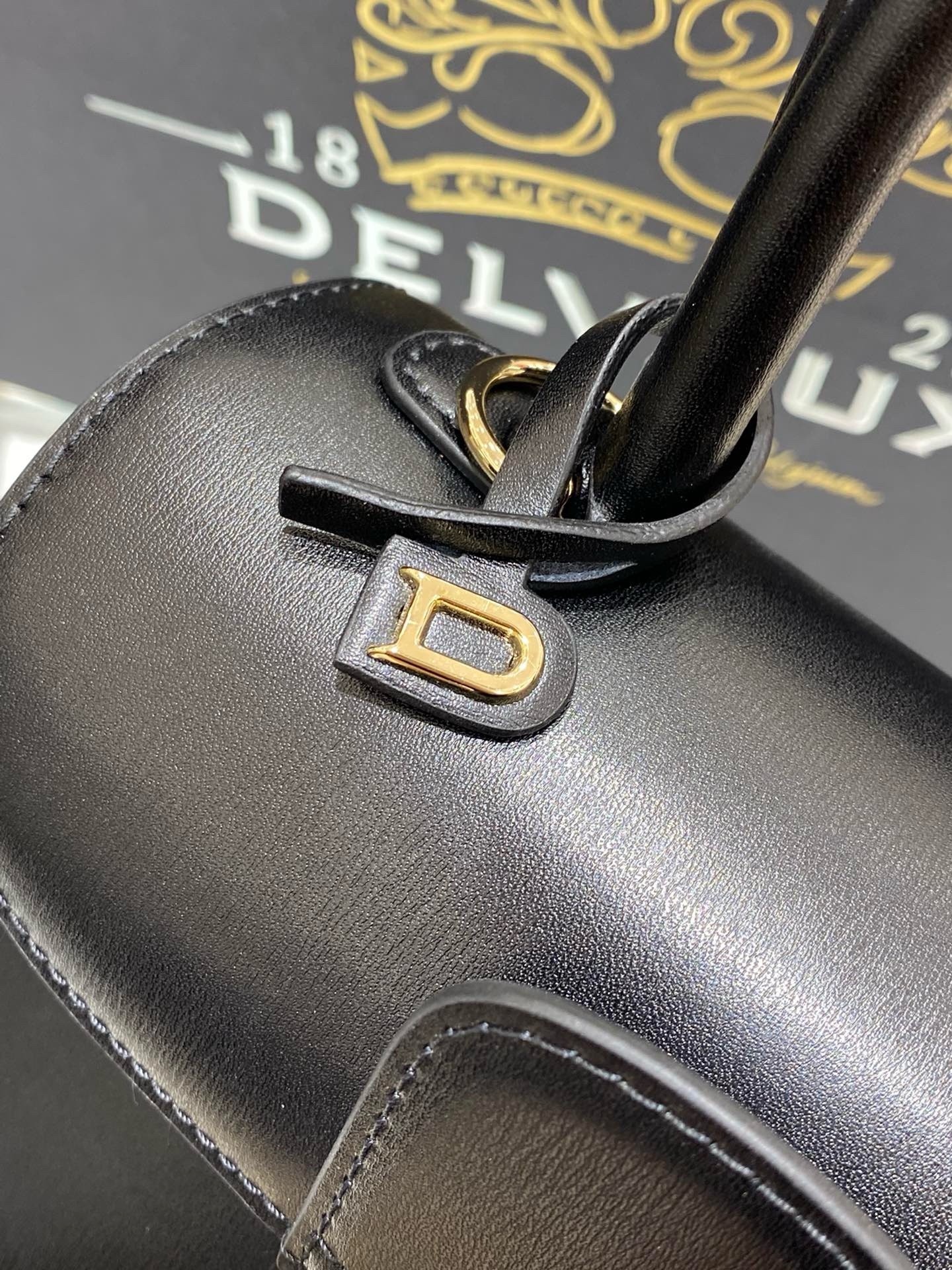 Delvaux Brillant Mini Bag in Black Box Calf Leather 528