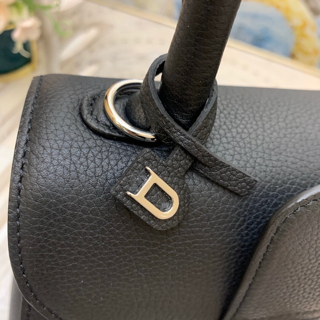 Delvaux Brillant Mini Bag in Black Rodeo Calf Leather 571