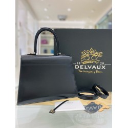 Delvaux Brillant PM Bag in Black Box Calf Leather 587