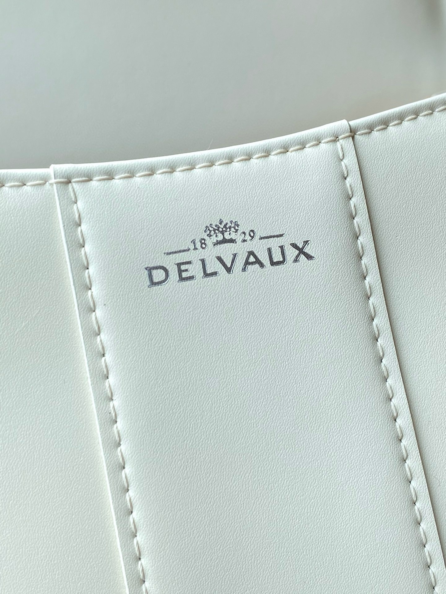 Delvaux Brillant Mini Bag in Ivory Box Calf Leather 654