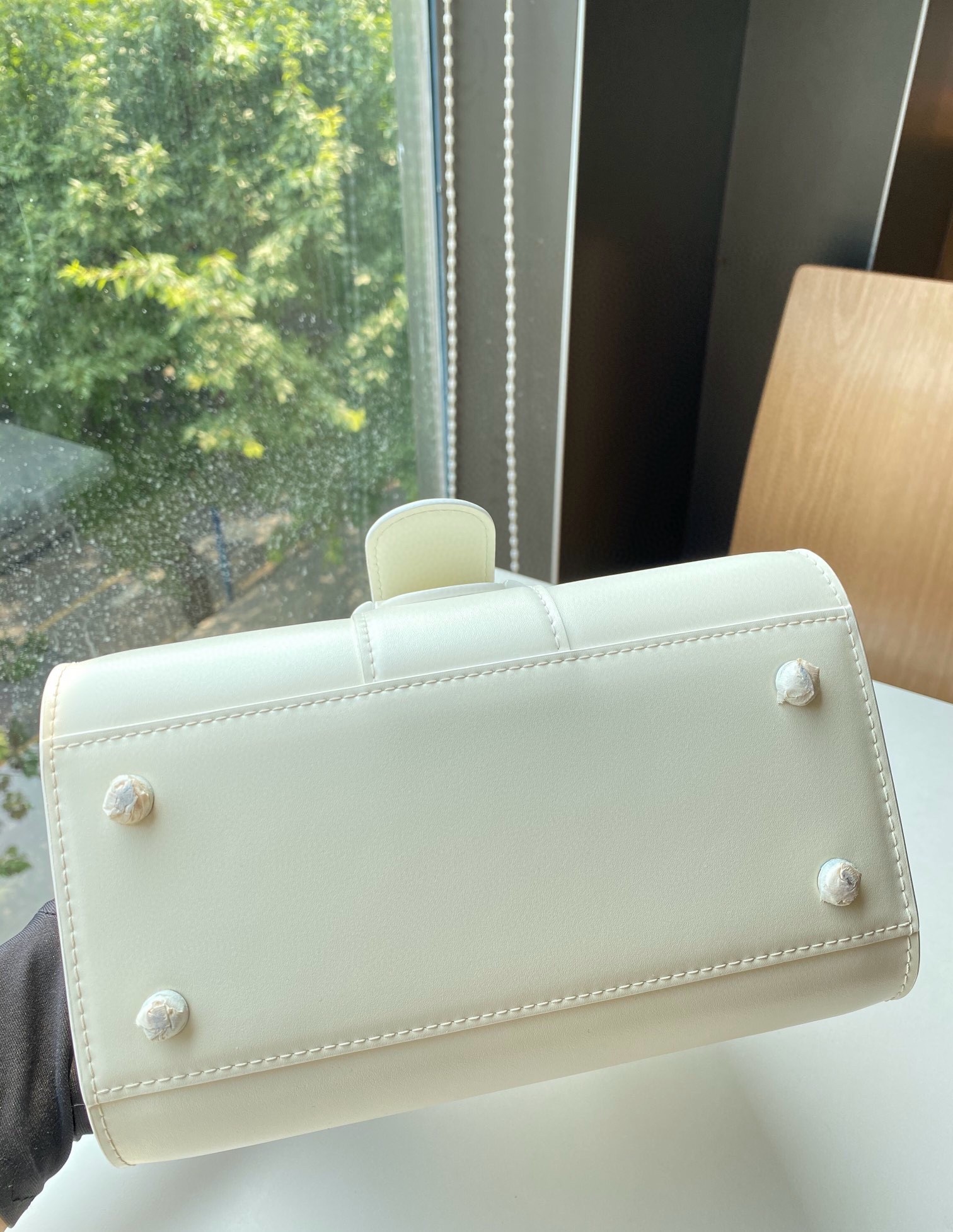 Delvaux Brillant Mini Bag in Ivory Box Calf Leather 654