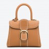 Delvaux Brillant Mini Surpique Bag in Brown Rodeo Calf Leather 716