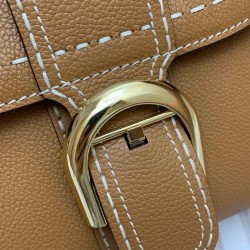 Delvaux Brillant Mini Surpique Bag in Brown Rodeo Calf Leather 716