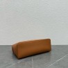 Loro Piana Extra Pocket Pouch L27 in Brown Grained Leather 883