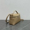 Loro Piana Extra Pocket Pouch L27 in Beige Grained Leather 983