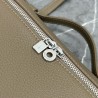 Loro Piana Extra Pocket Pouch L27 in Taupe Grained Leather 047