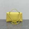 Loro Piana Extra Pocket Pouch L27 in Yellow Grained Leather 998