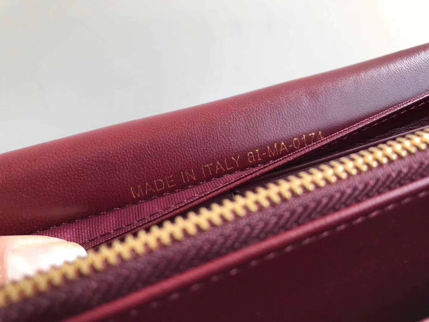 Dior DiorAddict Continental Wallet In Bordeaux Lambskin 935