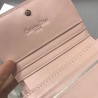 Dior Mini Lady Dior Wallet In Pink Lambskin 017