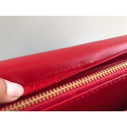 Dior DiorAddict Continental Wallet In Red Lambskin 586