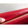 Dior DiorAddict Continental Wallet In Red Lambskin 586