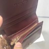 Dior Mini Lady Dior Wallet In Bordeaux Lambskin 277