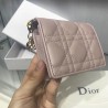 Dior Mini Lady Dior Wallet In lotus Pearly Lambskin 846