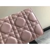 Dior DiorAddict Continental Wallet In Pink Lambskin 877