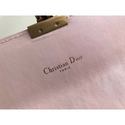 Dior DiorAddict Continental Wallet In Pink Lambskin 877