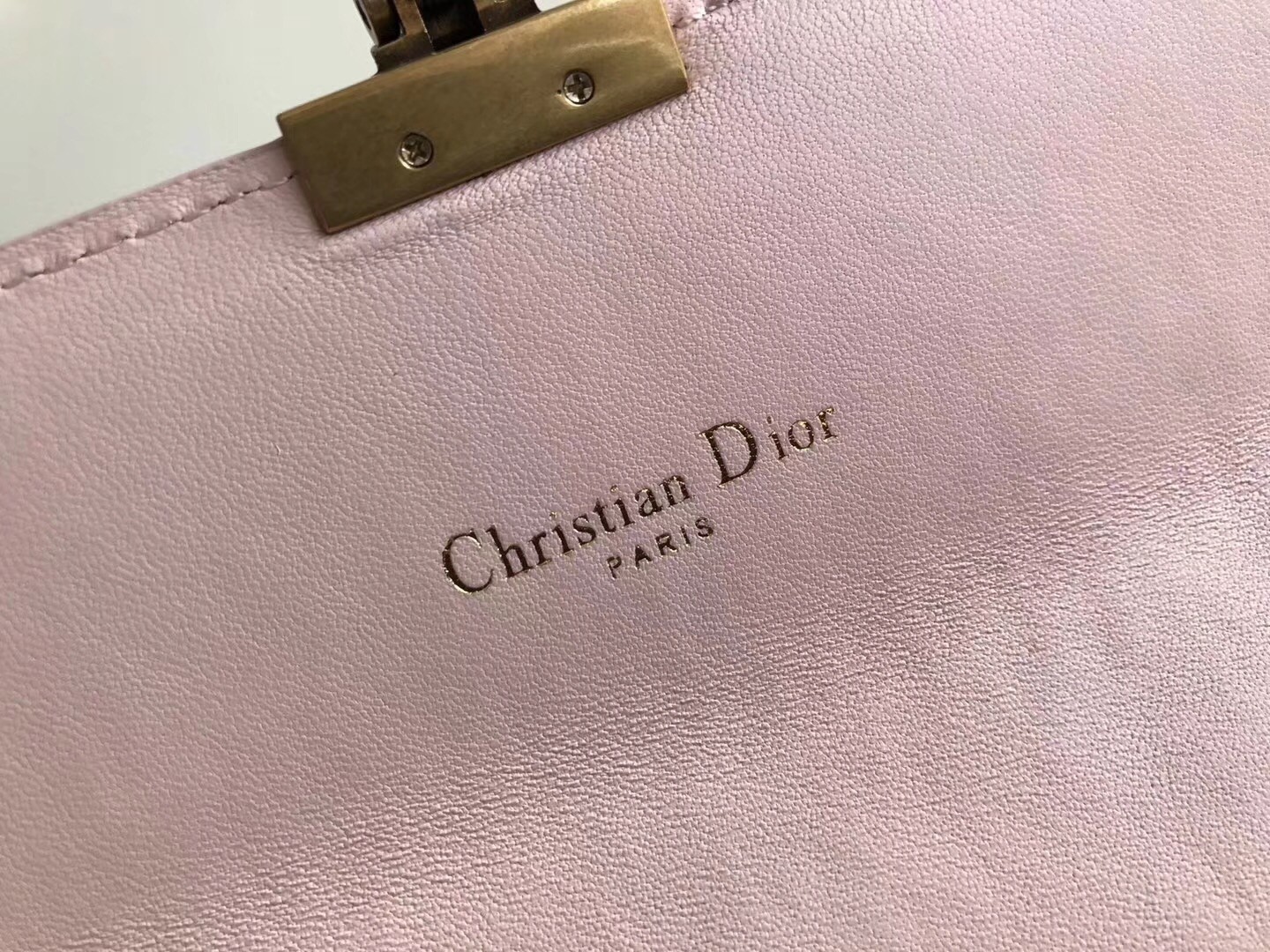 Dior DiorAddict Continental Wallet In Pink Lambskin 877