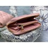 Dior Lady Dior Voyageur Small Coin Purse in Pink Lambskin 173