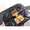 Dior French DiorAddict Wallet In Black Lambskin 499