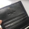 Dior Mini Lady Dior Wallet In Black Patent Leather 660