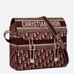 Dior Bordeaux Oblique Diorcamp Messenger Bag 525