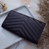 Saint Laurent Large Monogram Flap All Black Wallet 457