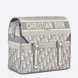 Dior Diorcamp Messenger Bag In Grey Oblique Canvas 563