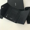 Saint Laurent Compact Tri Fold Wallet In Noir Leather 388