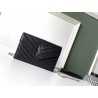 Saint Laurent WOC Envelope Chain Wallet In Noir Leather 109