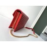 Saint Laurent WOC Envelope Chain Wallet In Red Leather 060