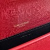 Saint Laurent WOC Uptown Chain Wallet In Red Leather 234